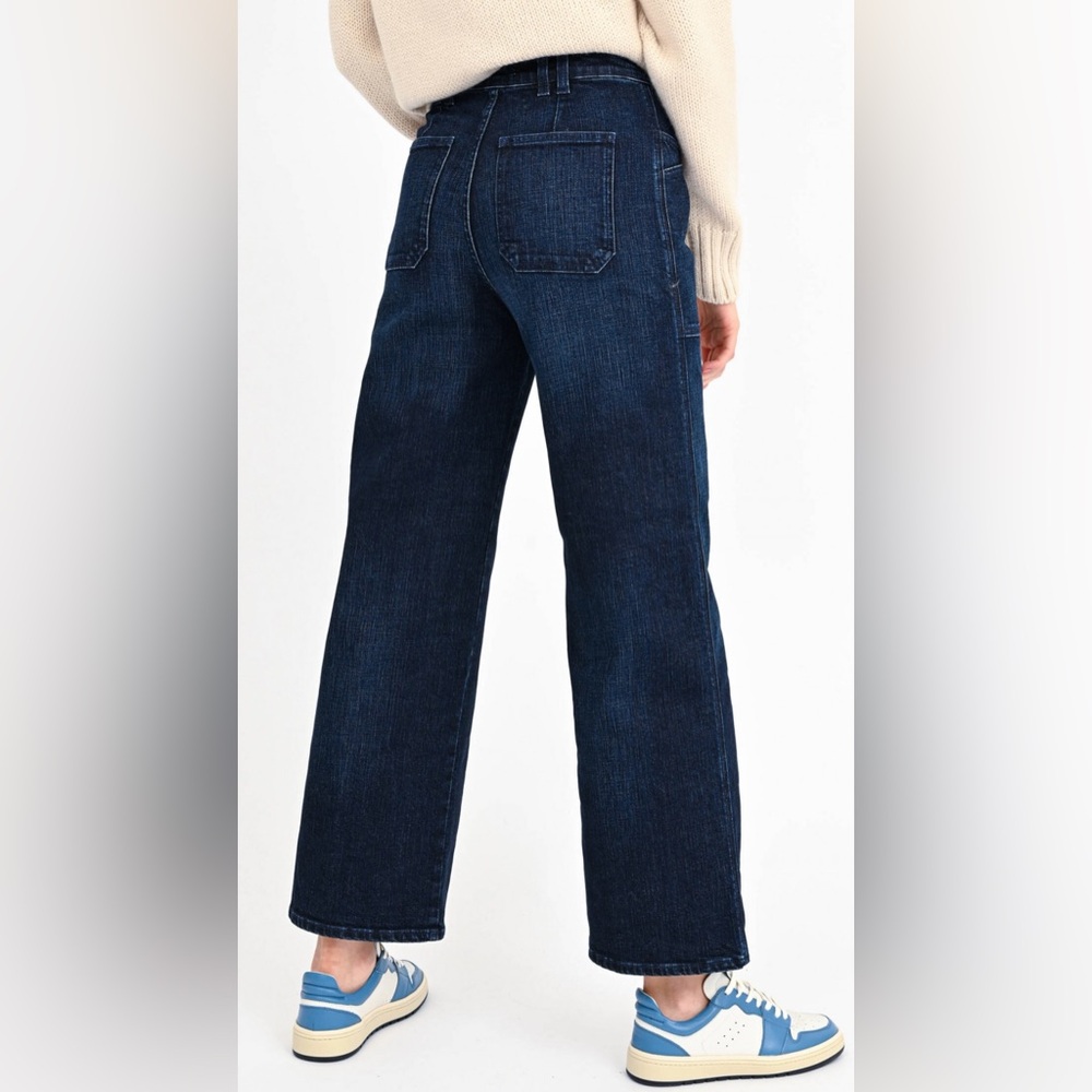 Closed Denim X-Centric Wide Leg Jeans, Dark Blue, Sz 27